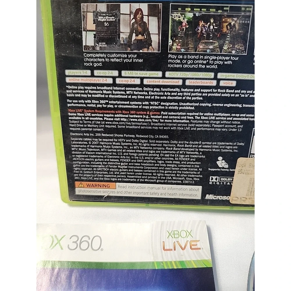 Xbox 360 Rock Band - Game‎ Only